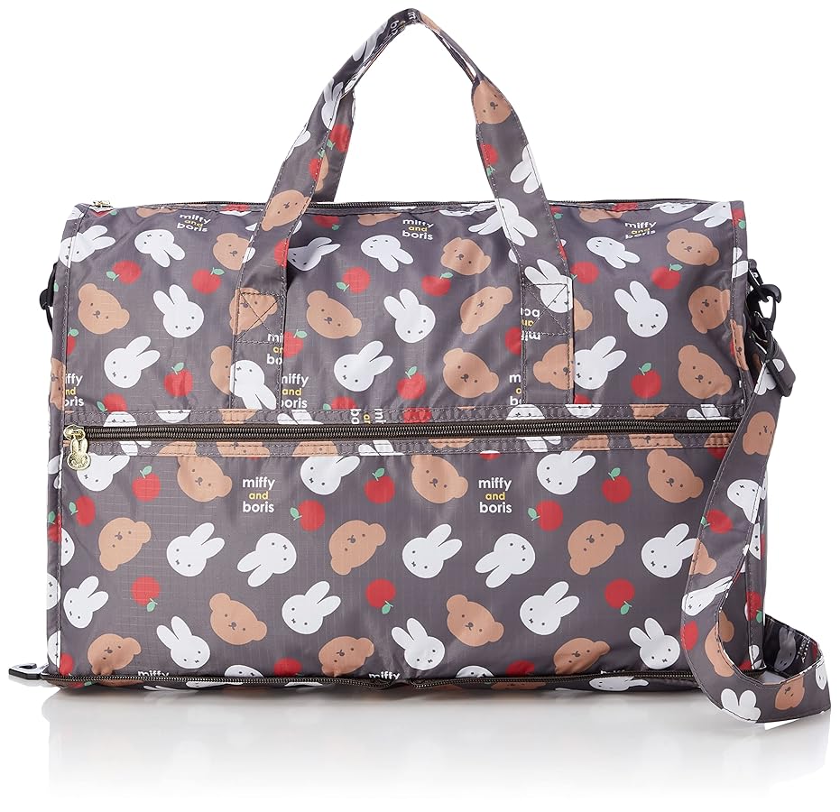 Amazon | [ハピタス]ミッフィー 折りたたみボストンバッグ M